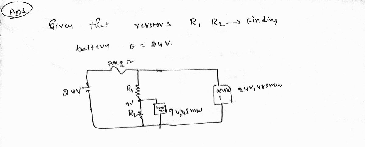 Electrical Engineering homework question answer, step 1, image 1